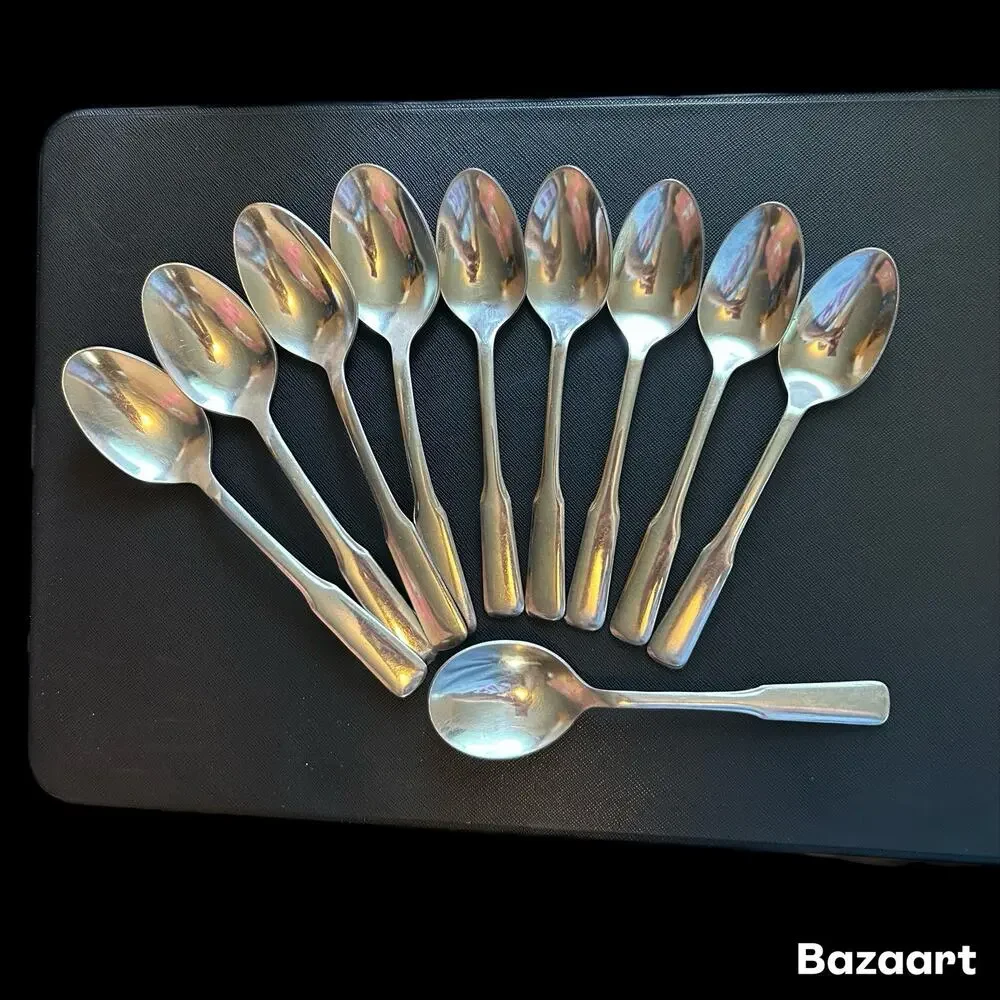 Vintage Wm. A. Rogers ONEIDA Ltd. FRIENDSHIP Stainless Steel Spoon Set Of 10